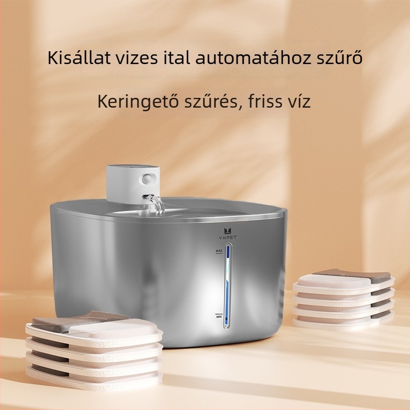 Állatbarát ivóvíz adagoló szűrőeleme aktív szénnel – cserealkatrész macskáknak és kutyáknak (4 darabos készlet)