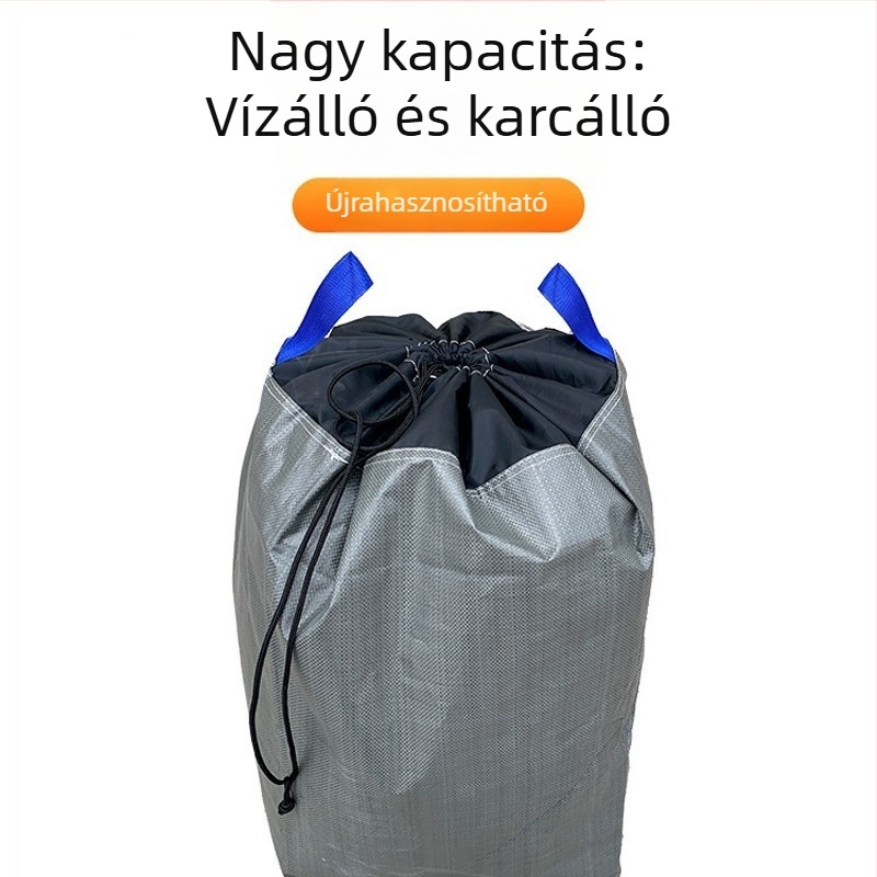 Logóval nyomtatott expressz csomagoló táska, megerősített szövött PP+PE filmből készült konténer táska, önzáró zárás, 160/180 vastagság, teherbírás 60/100