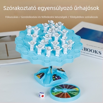 Egyensúlyozó spaceman fa játéka gyerekeknek — interaktív asztali játék a koncentráció fejlesztésére, szülő-gyermek interakció, kéz- és szemkoordináció, PP anyag