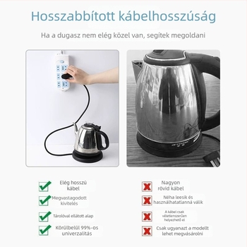 Friendly elektromos vízforraló alap és kiegészítők, többfunkciós és széles körben használható