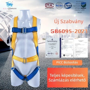 Yida Biztonsági öv — nagy szilárdságú poliészter, leesés elleni védelem, biztonsági kötél 2,3 m (testreszabható hossz)