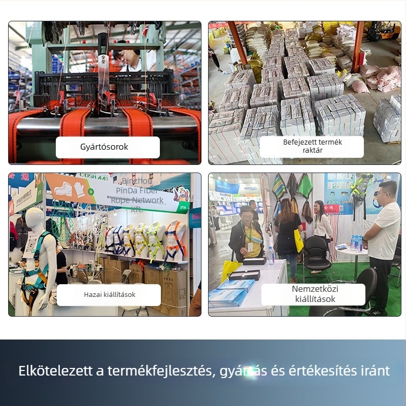 Yida Biztonsági öv — nagy szilárdságú poliészter, leesés elleni védelem, biztonsági kötél 2,3 m (testreszabható hossz)