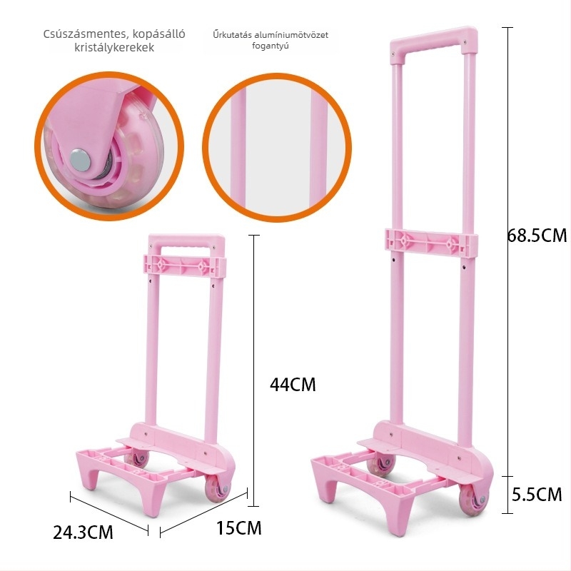 Iskolai táska kocsihoz vasból készült váz — modell 525, kopásálló, poggyász-kiegészítők, licenc nélküli magánmárkák nélkül