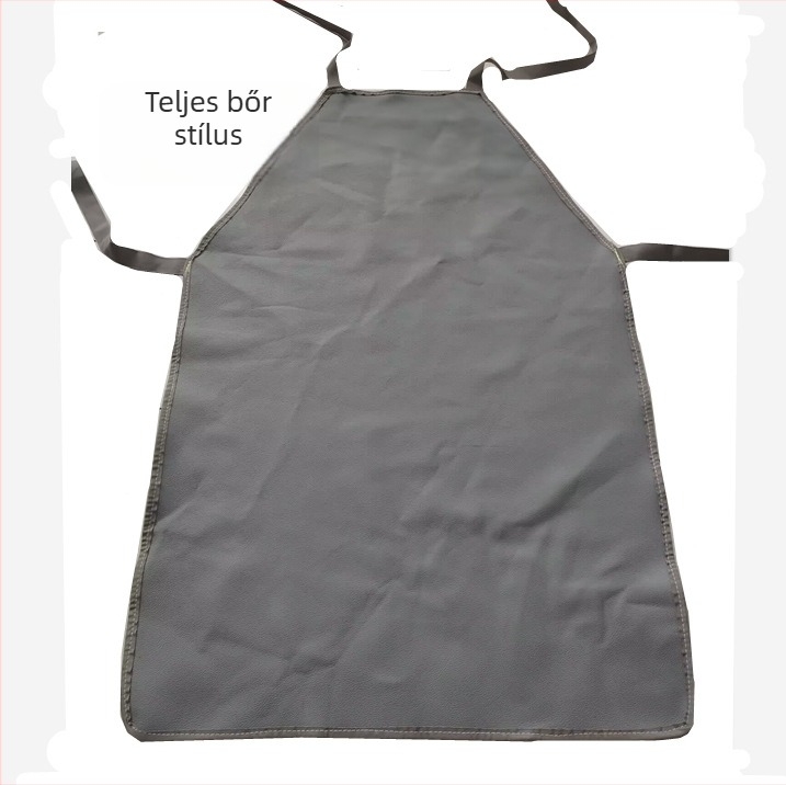 Valódi marhabőrből készült hegesztő kötény, kopásálló, hőszigetelt, magas hőállóságú, olaj- és vízálló, konyhába, otthonra és munkahelyi védelemre