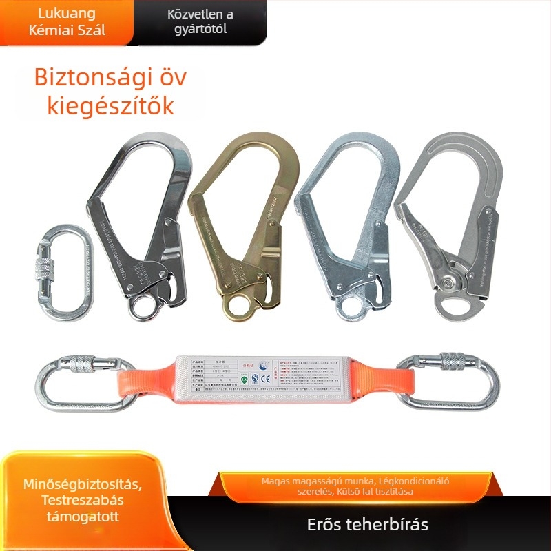 Biztonsági öv kiegészítők sascsőr alakú galvanizált korrózióálló horgokkal (Márka: Qianzi Paul; Típus: öv)