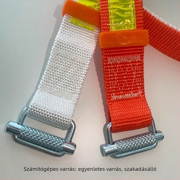Bányászati biztonsági öv polipropilénövvel és kötéllel, terhelhetőség 100 kg, kötélhossz 120 cm