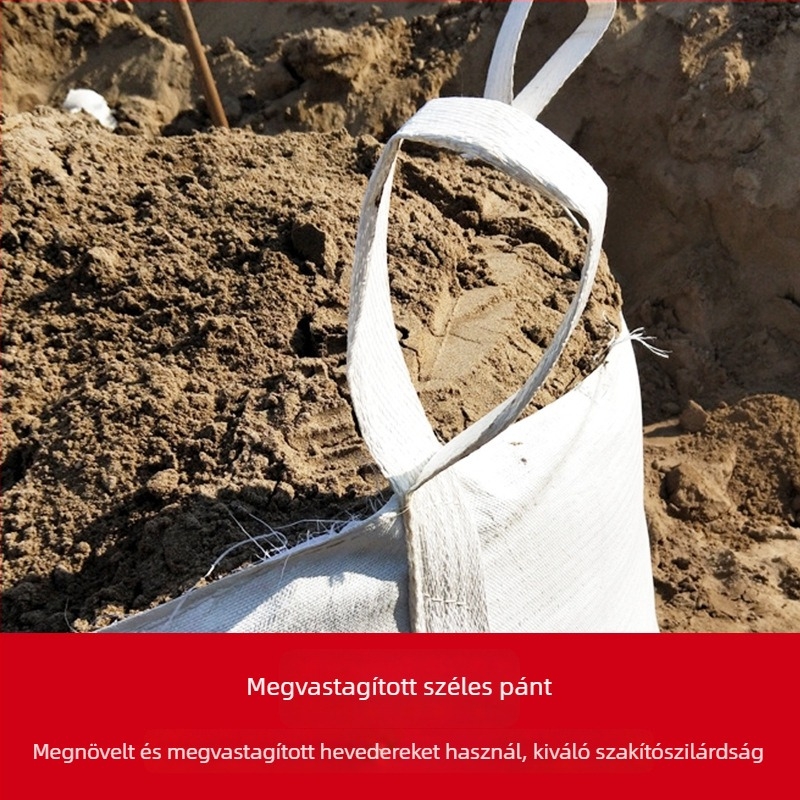 Tonzsákok, Szövött zsákok ipari logisztikához, lapos aljú, megvastított űrtáskák négy fogantyúval, csomagoló szövetzsákok nagykereskedelmi