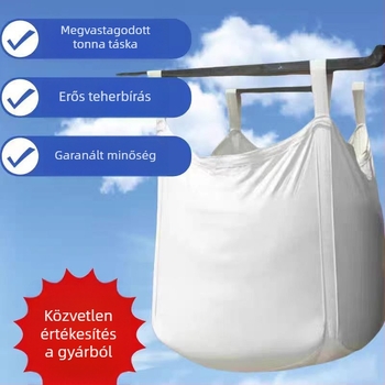 1 tonnás bulk bag logisztikához és vegyi anyagok szállításához — megerősített, nehéz teherbírású PP szövött zsák, 2000 kg teherbírás
