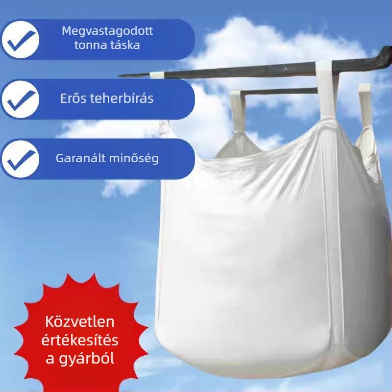 1 tonnás bulk bag logisztikához és vegyi anyagok szállításához — megerősített, nehéz teherbírású PP szövött zsák, 2000 kg teherbírás