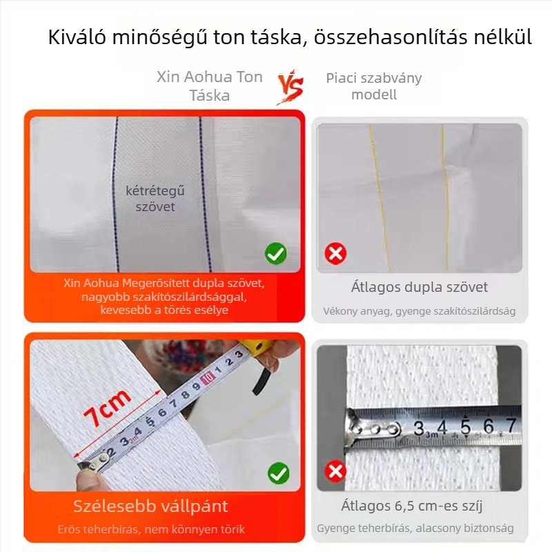 Konténerzsák, PP szövött anyag, testre szabható igény szerint, vastagság igény szerint, teherbírás igény szerint, képes szállítani műanyag, cement, takarmány, csiszolóanyagok.