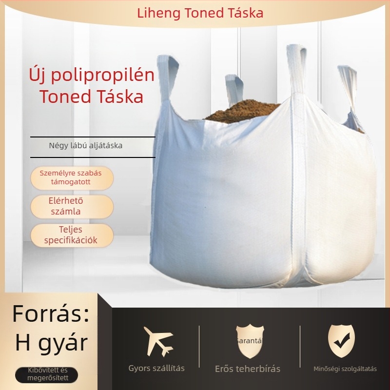 Constantity 1 tonnás ipari tonnas zsák, négy emelőfül, vastagított és kopásálló PP szövött zsák iszaphoz