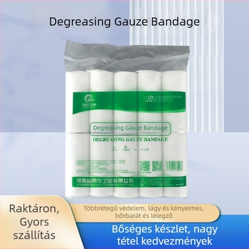 Orvosi géz kötszer, felszívó pamut, sebkezeléshez, Tonghua márka, kórház és klinika használatra