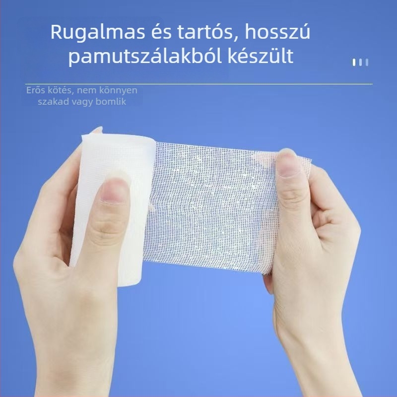Orvosi géz kötszer, felszívó pamut, sebkezeléshez, Tonghua márka, kórház és klinika használatra