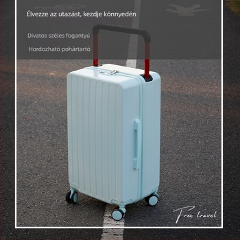 Wells 20 hüvelykes kézipoggyász univerzális kerekekkel, USB-porttal, vízálló, kopásálló, modell 509, 3 kg, egyszínű, ABS+PC