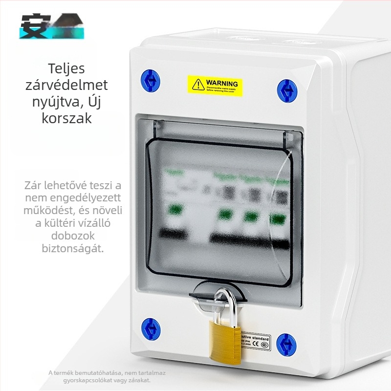 Kültéri vízálló EV töltőelosztó doboz, IP66, 5/8/12/18/24 áramkör, felületre szerelhető, ABS ház PC fedéllel