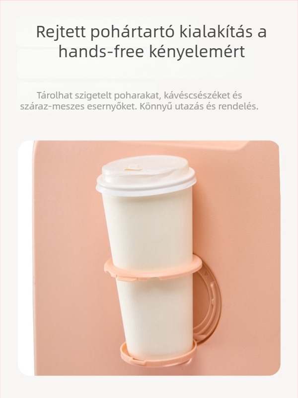 Utazó bőrönd – Uniszex, ABS+PC héj, Cipzáras nyitás, Jelszavas zár, Univerzális kerekek