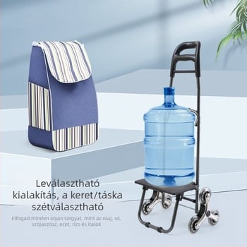 Junmei összecsukható bevásárlókocsi, mozgatható, lépcsőn való felmászás funkcióval, logó nyomtatás és testreszabás