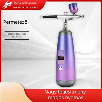 Jifeng Többcélú kézi atomizáló köröm spray fegyver – otthoni használatra — Eredet: Dongguan; Anyag: alumíniumötvözet + műanyag + réz; Sorozat: Spray fegyver; Alkalmazás: Díszítés/gépezet
