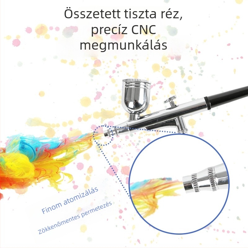 Jifeng Többcélú kézi atomizáló köröm spray fegyver – otthoni használatra — Eredet: Dongguan; Anyag: alumíniumötvözet + műanyag + réz; Sorozat: Spray fegyver; Alkalmazás: Díszítés/gépezet