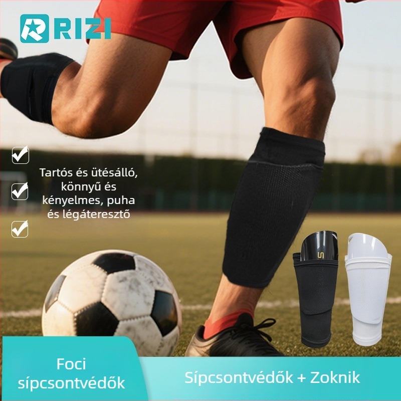 Gyerekeknek készült futball zokni-manszetta védő, vádli védelem, kettős vastag betét, uniszex lábvédő