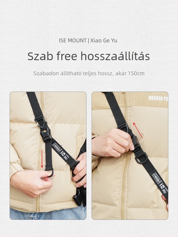 Kültéri többfunkciós nyakpánt állítható, nyújtható váll-crossbody pánttal | Márka ISE MOUNT