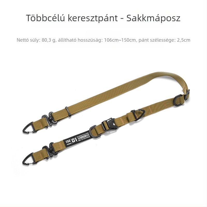 Kültéri többfunkciós nyakpánt állítható, nyújtható váll-crossbody pánttal | Márka ISE MOUNT