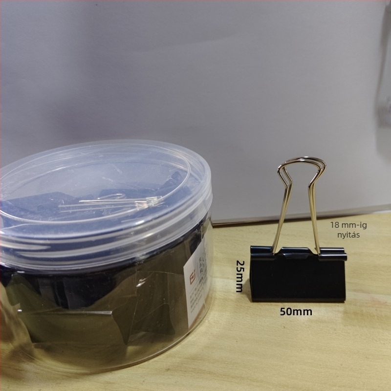 Fém nagy hosszú farok klipsz dokumentumokhoz – kompatibilis irodai fájlokra