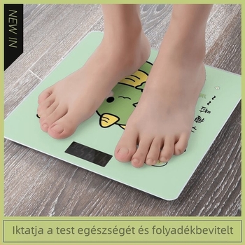 Pontos aranyos elektronikus testsúly- és testzsírszámláló, Bluetooth, otthoni használatra