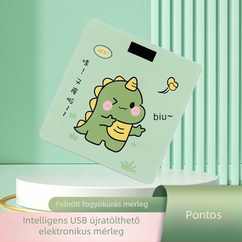 Pontos aranyos elektronikus testsúly- és testzsírszámláló, Bluetooth, otthoni használatra