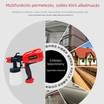 Elektromos szórópisztoly, automata, festéshez, ragasztáshoz és fertőtlenítéshez, 21-220V, modell BLS-49