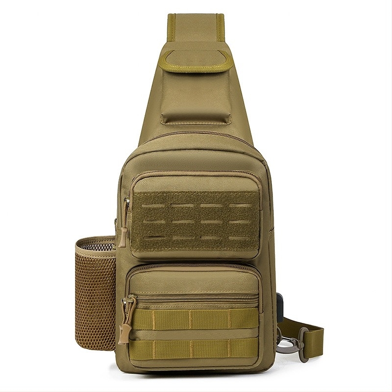 Cool Walker mellkas táska USB porttal, nylon, vízálló, könnyű, uniszex