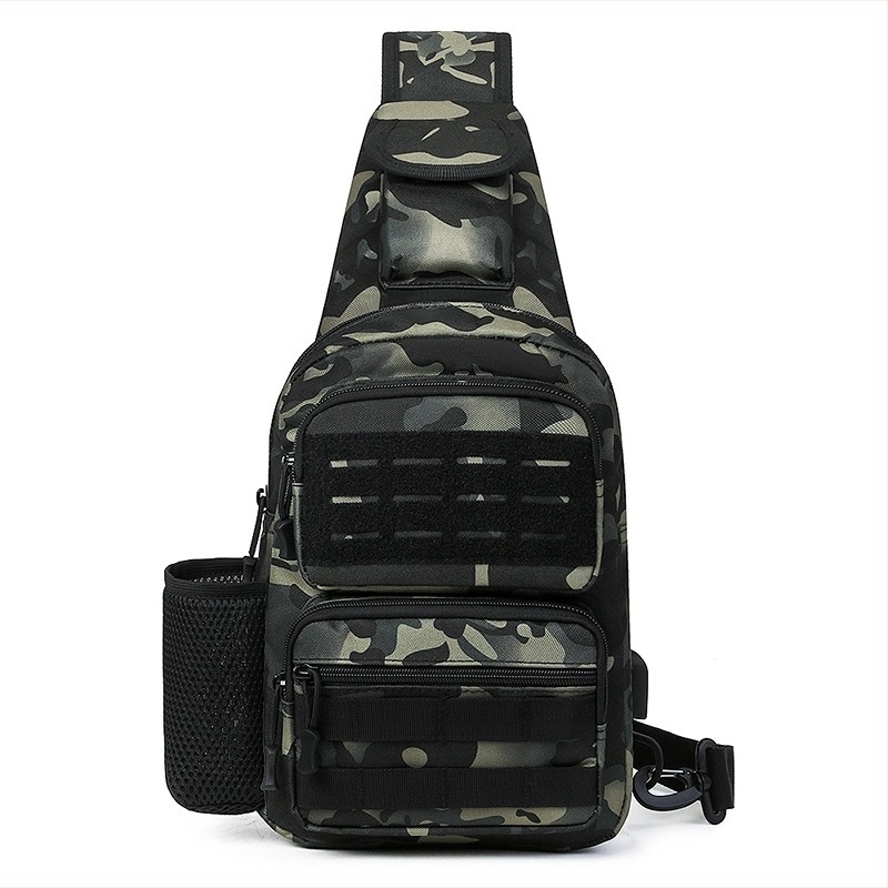 Cool Walker mellkas táska USB porttal, nylon, vízálló, könnyű, uniszex