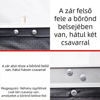 ABS anyagú bőröndzár kiegészítő kulccsal – elülső nyitás, táskákhoz tartozék, 2024 tavasz