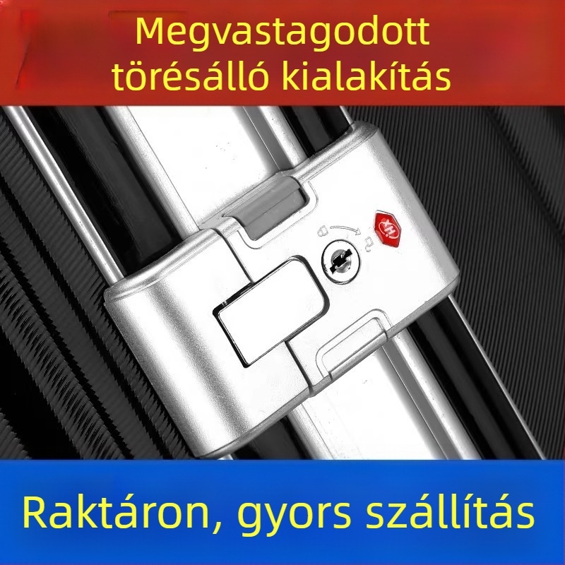 ABS anyagú bőröndzár kiegészítő kulccsal – elülső nyitás, táskákhoz tartozék, 2024 tavasz