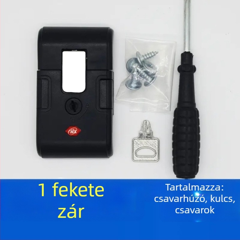 ABS anyagú bőröndzár kiegészítő kulccsal – elülső nyitás, táskákhoz tartozék, 2024 tavasz