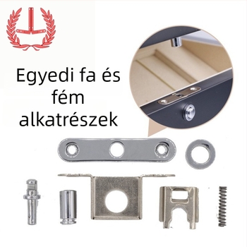 Automatikus felnyíló mechanizmusú ékszerdoboz zár, modell A084-1-től 9-ig, réz és vas, ékszerdobozok, ajándékdobozok és fa dobozokhoz