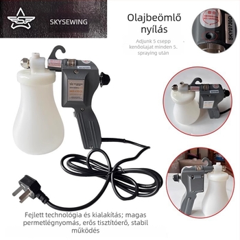 Textil tisztító spraypisztoly, 50W, nagy teljesítmény, olajfolt eltávolítás, elektromos magasnyomású vízsugárpisztoly, 220V