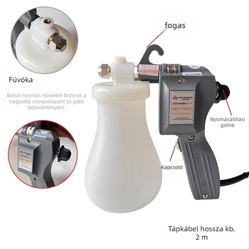 Textil tisztító spraypisztoly, 50W, nagy teljesítmény, olajfolt eltávolítás, elektromos magasnyomású vízsugárpisztoly, 220V