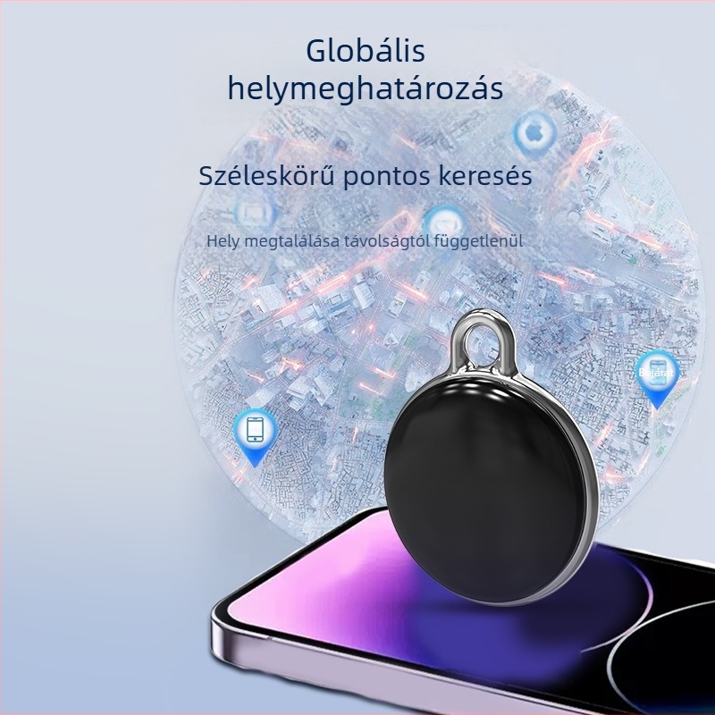 F3 házikedvenc nyomkövető Bluetooth-kapcsolattal, ABS tok, 8 g, iOS-kompatibilis