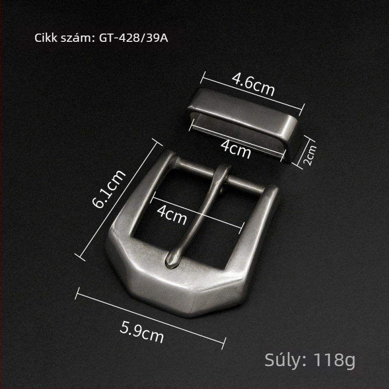 Cb- acél övcsat sorozat - testreszabható, tiszta réz csapos övcsat, férfiak és nők öveire