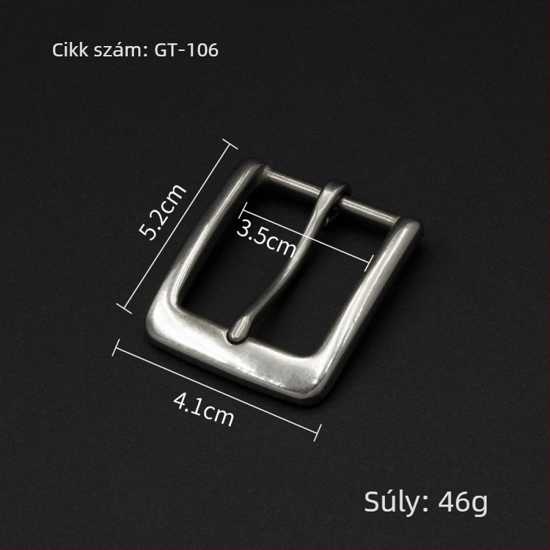 Cb- acél övcsat sorozat - testreszabható, tiszta réz csapos övcsat, férfiak és nők öveire