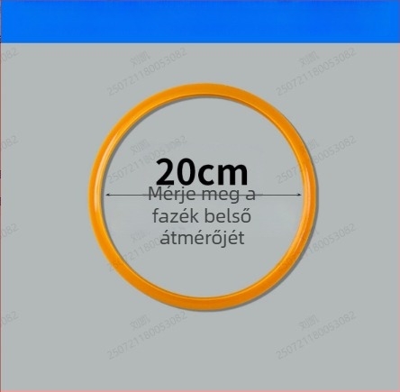 Vastagított nyomásfőző zárógyűrű, gumi- és bőralapanyagból, modell 985, nyomásfőző kiegészítő