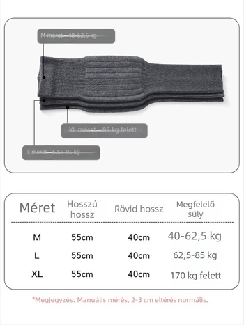 Meleg, kiterjesztett térdvédő csúszásmentes felülettel és fleece-béléssel, őszi-téli védelem – uniszex