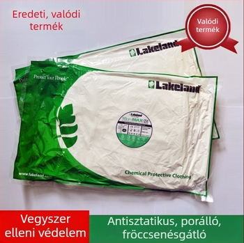 Rickland AMN428E kapucnis védőoverál por- és folyadékfröccsenés elleni védelemmel, korlátozott használatra