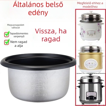 Rizsfőző belső edény – háromszög alak, tapadásmentes bevonat, univerzális kiegészítő