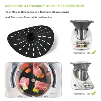 Thermomix TM5/TM6/TM31 pengeszárvédő sapka — Magas hőállóság, Vízálló dizájn, Rozsdamentes, Szétszerelhető