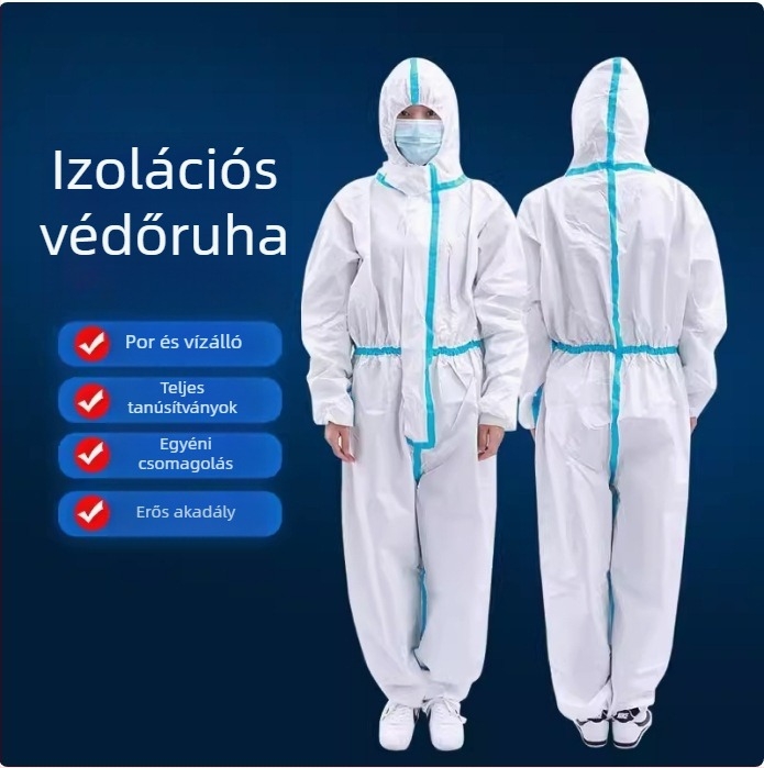 Good care Egy darab kapucnis védőruha – nem szőtt anyagból, izolációs védelem