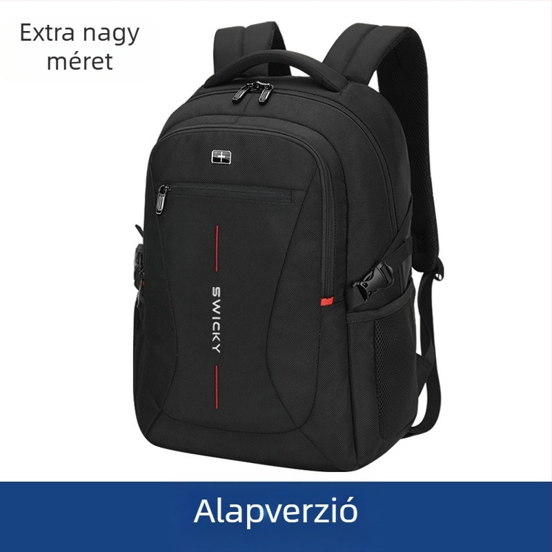 SWICKY 88042 Uniszex üzleti hátizsák – Kapacitás 36-55 L, Poliészter, Vízálló, Lopás elleni védelem, 16 hüvelykes laptop kompatibilis