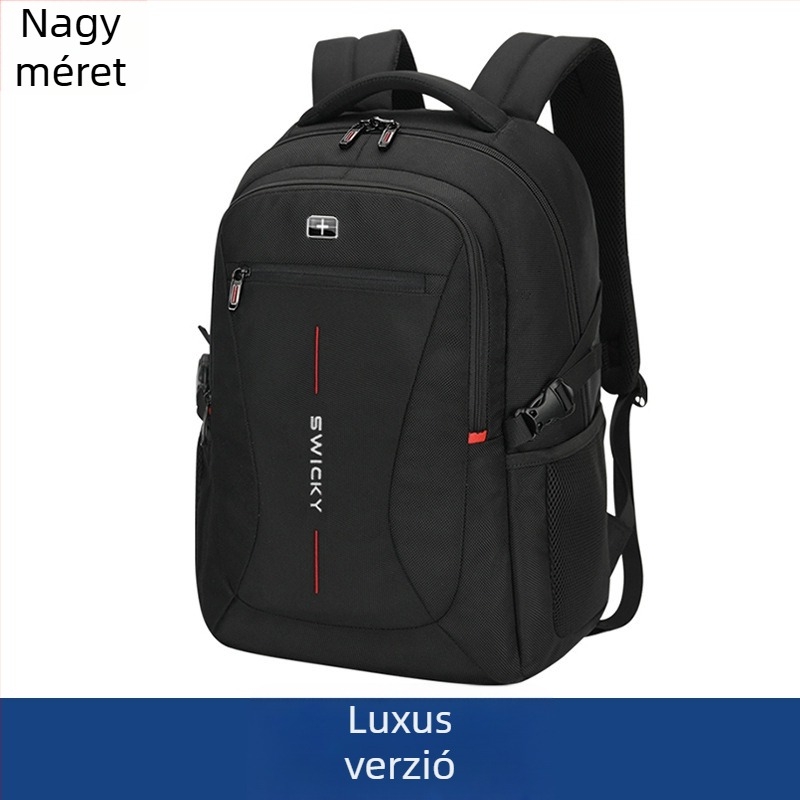 SWICKY 88042 Uniszex üzleti hátizsák – Kapacitás 36-55 L, Poliészter, Vízálló, Lopás elleni védelem, 16 hüvelykes laptop kompatibilis