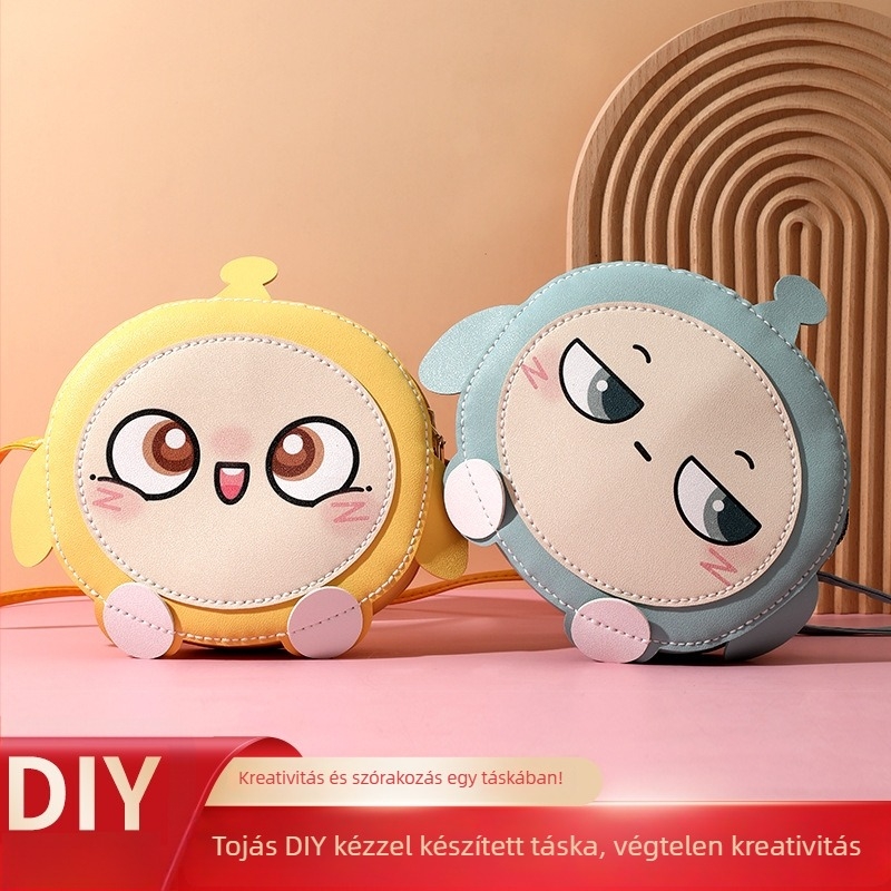 PU anyagú gyerek crossbody táska anime mintázattal, vízálló, ultrakönnyű, uniszex